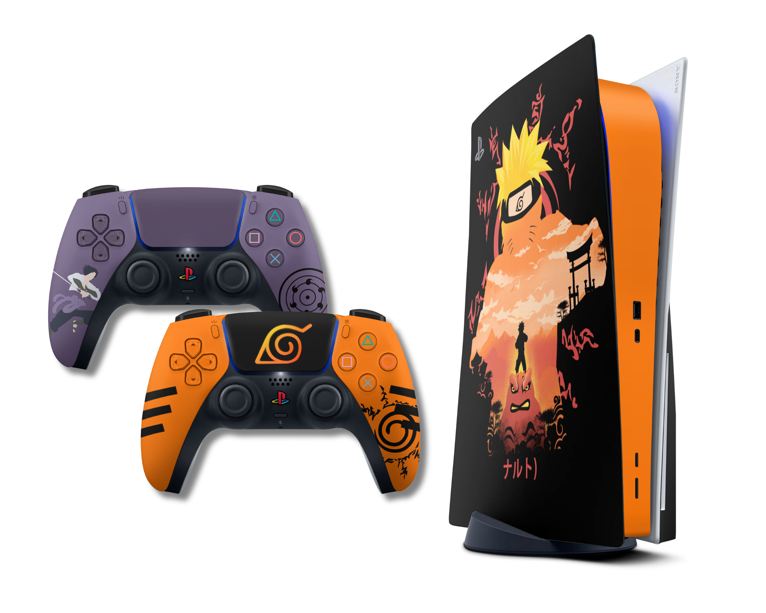 Naruto Sasuke Minimalist Ps5 Bundle Limited Edition Ps5 Bundle Skin Set