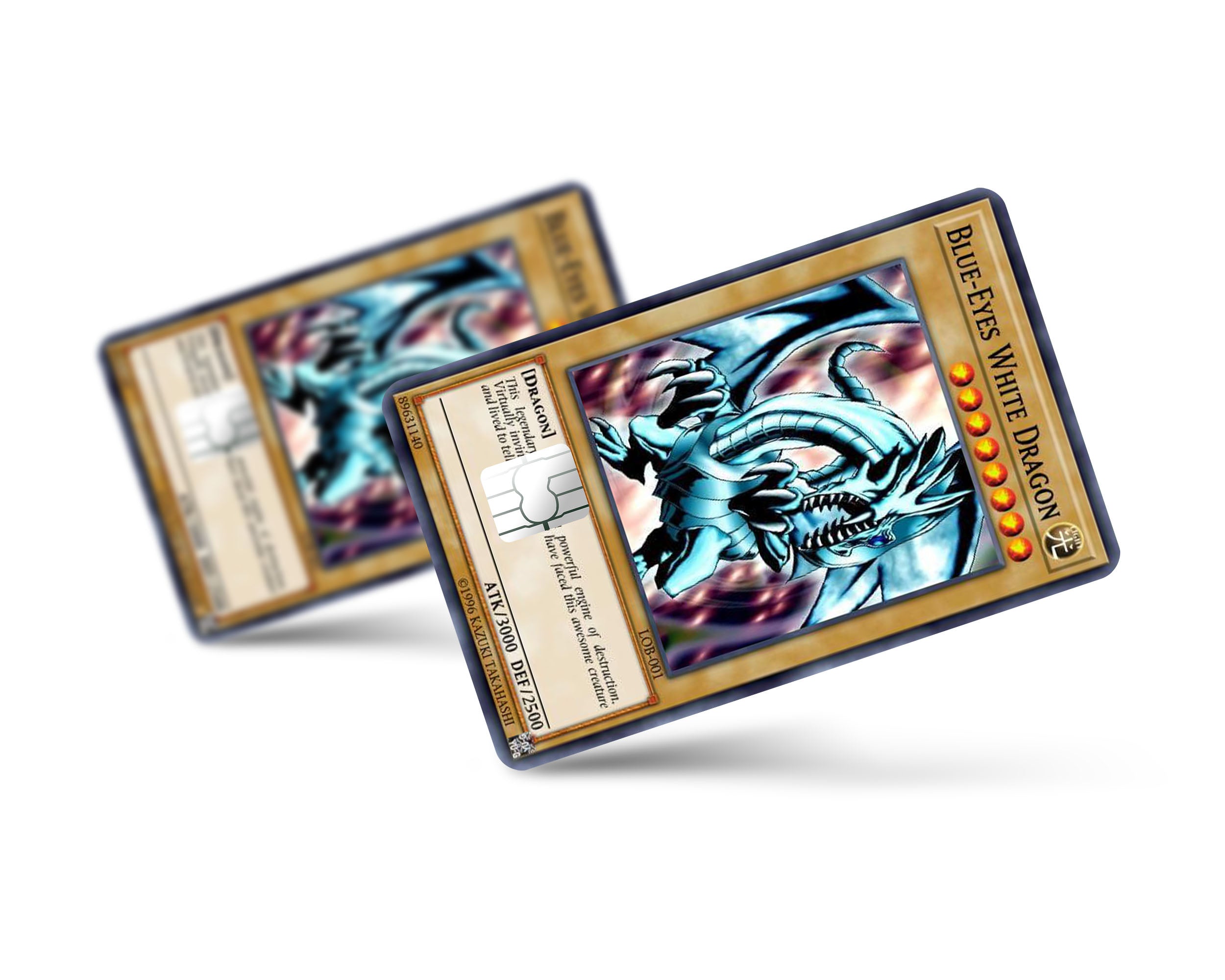 Yugioh Blue Eyes White Dragon 1st Edition Credit Card Credit Card Skin Anime Town Creations 8892