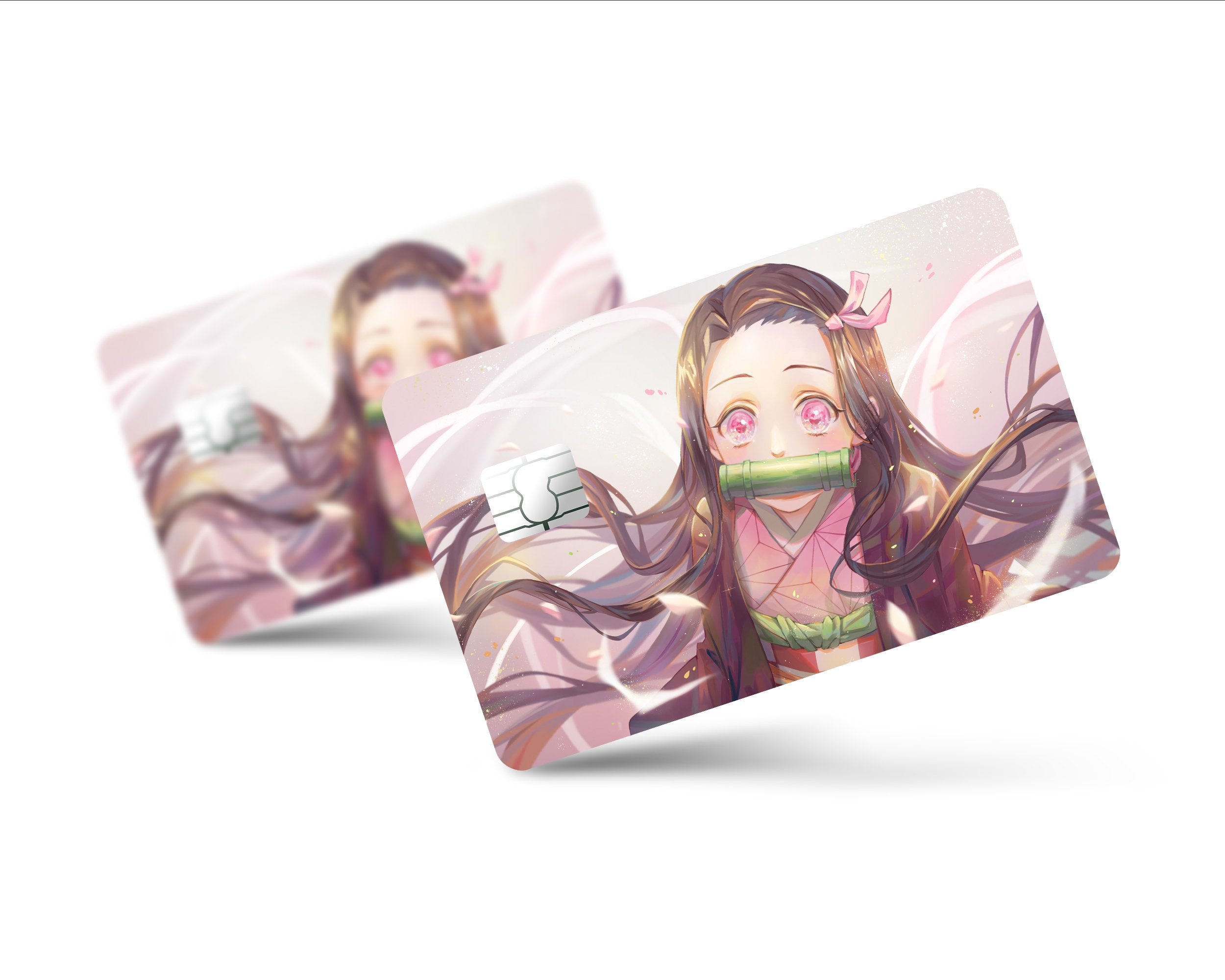 Anime Credit Card Skin Debit Card Stickers Pink Girl Card Skin Cover Slim  No Bubble Vinyl Card Stickers