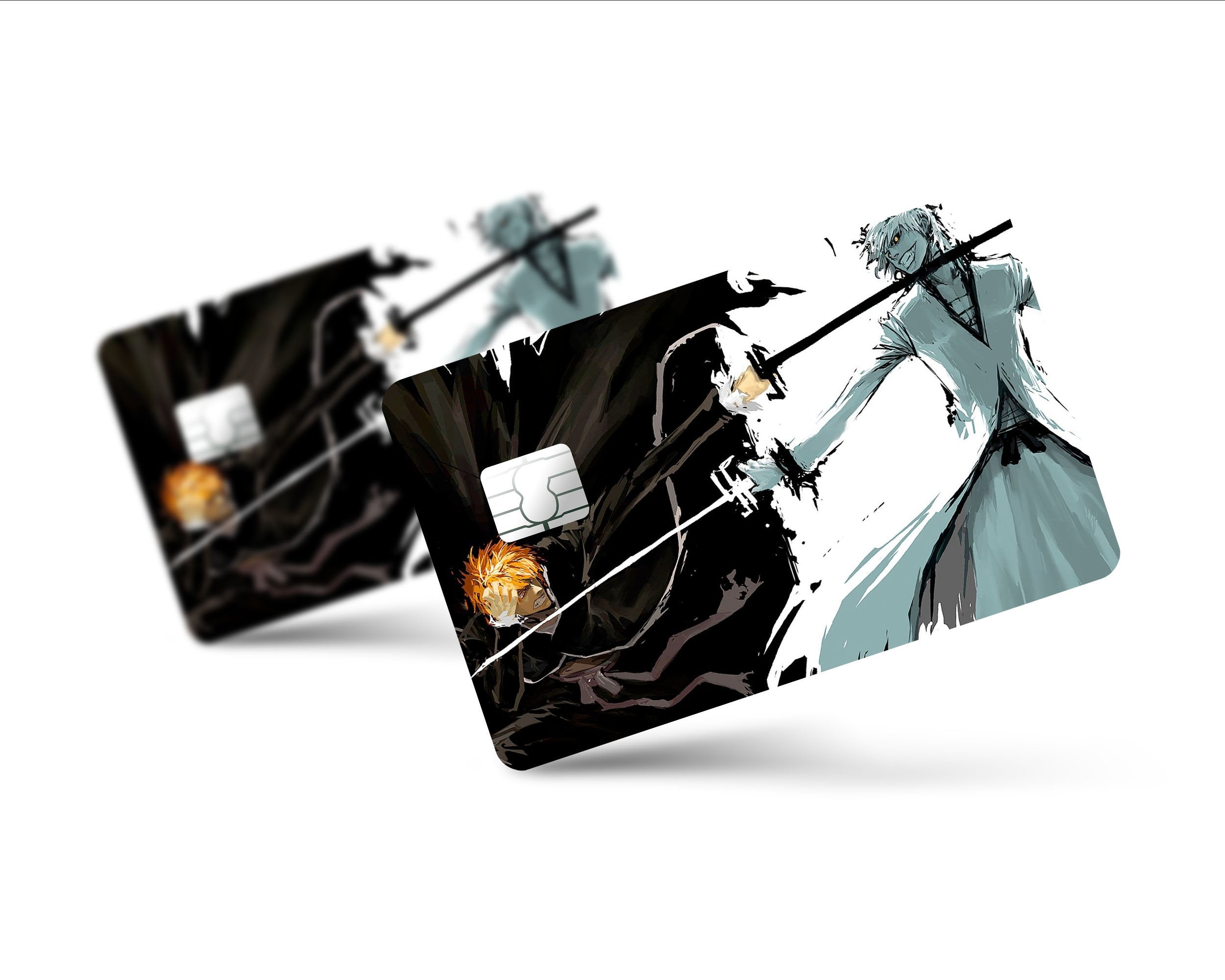  Holographic Bleach Credit Card Skin Sticker Cover/Debit Cards  Stickers Decal Anime (4) : Office Products