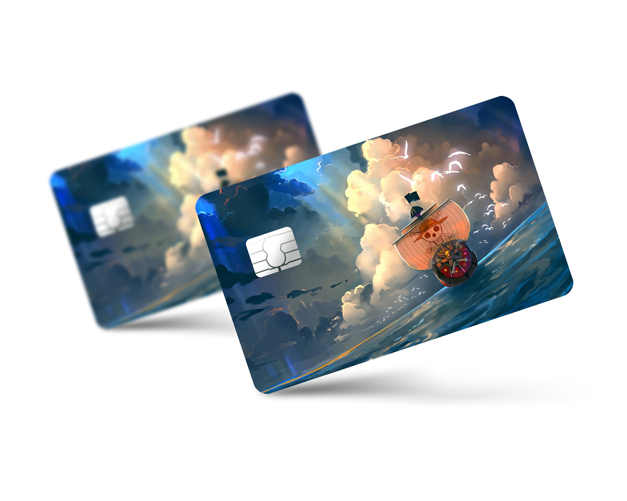 Custom Anime One Piece "Wanted" Credit Card Debit Card Skin Vinyl  (Small Chip)