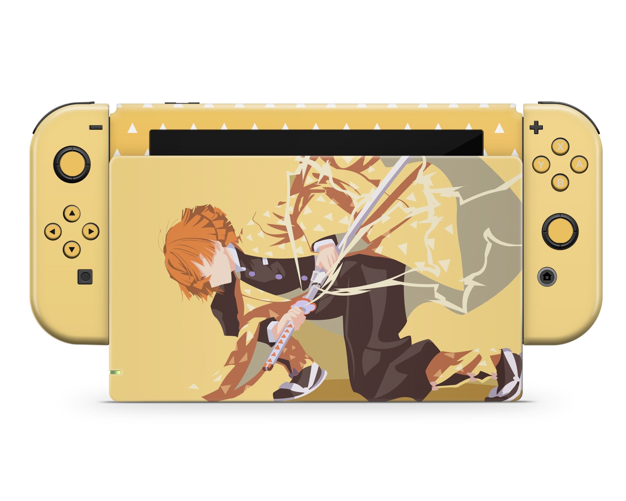 Demon Slayer Zenitsu Lightning Breathing Style Nintendo Switch Skin Sticker  Vinyl Bundle