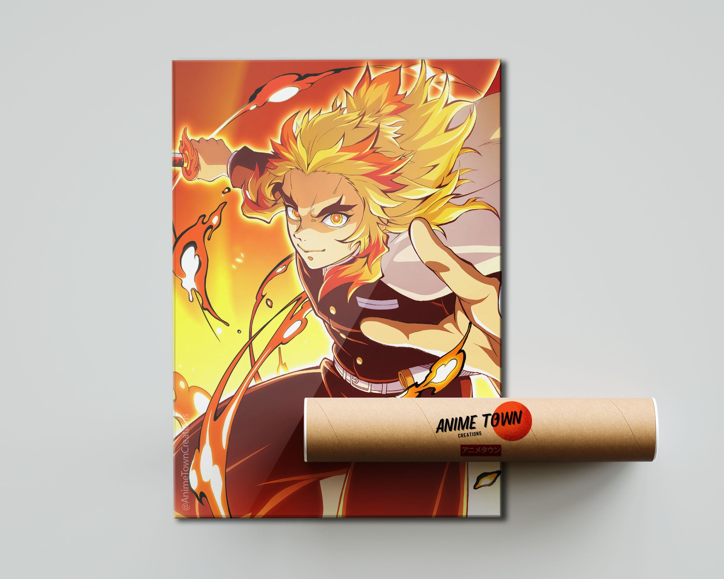 Rengoku Kyojuro Poster for Sale by Fhatershop