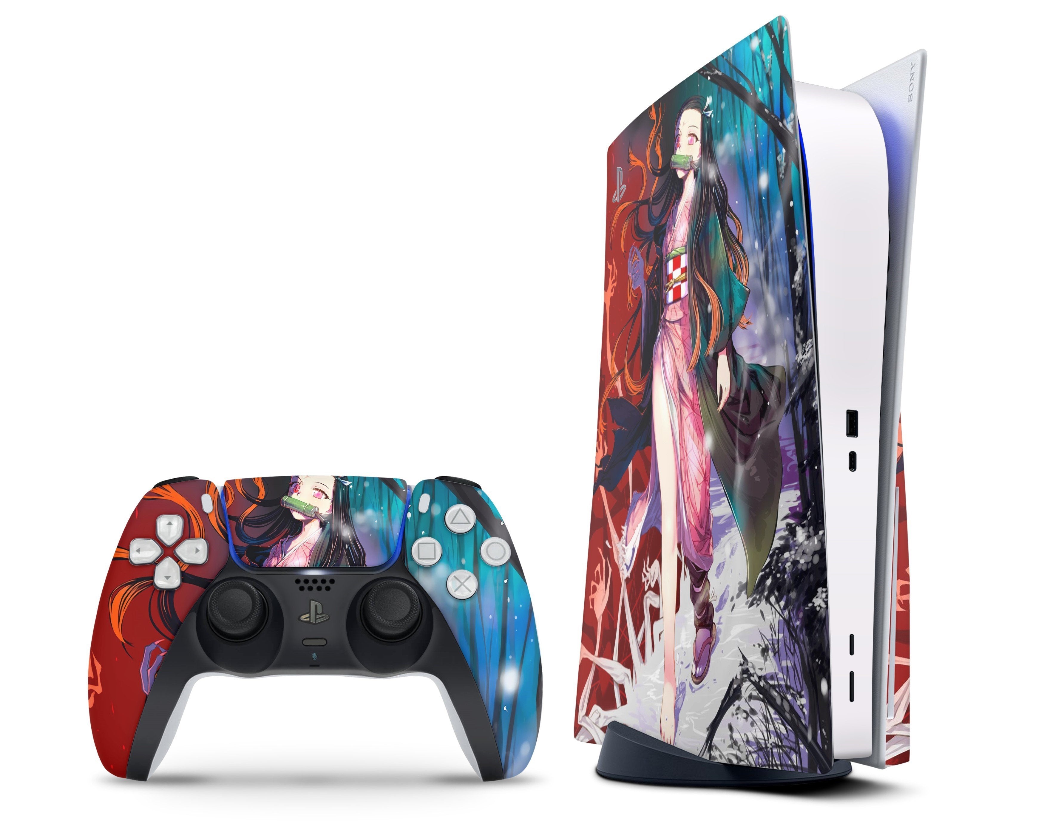 Demon Slayer Nezuko Hype PS4 PS4 Skin – Anime Town Creations