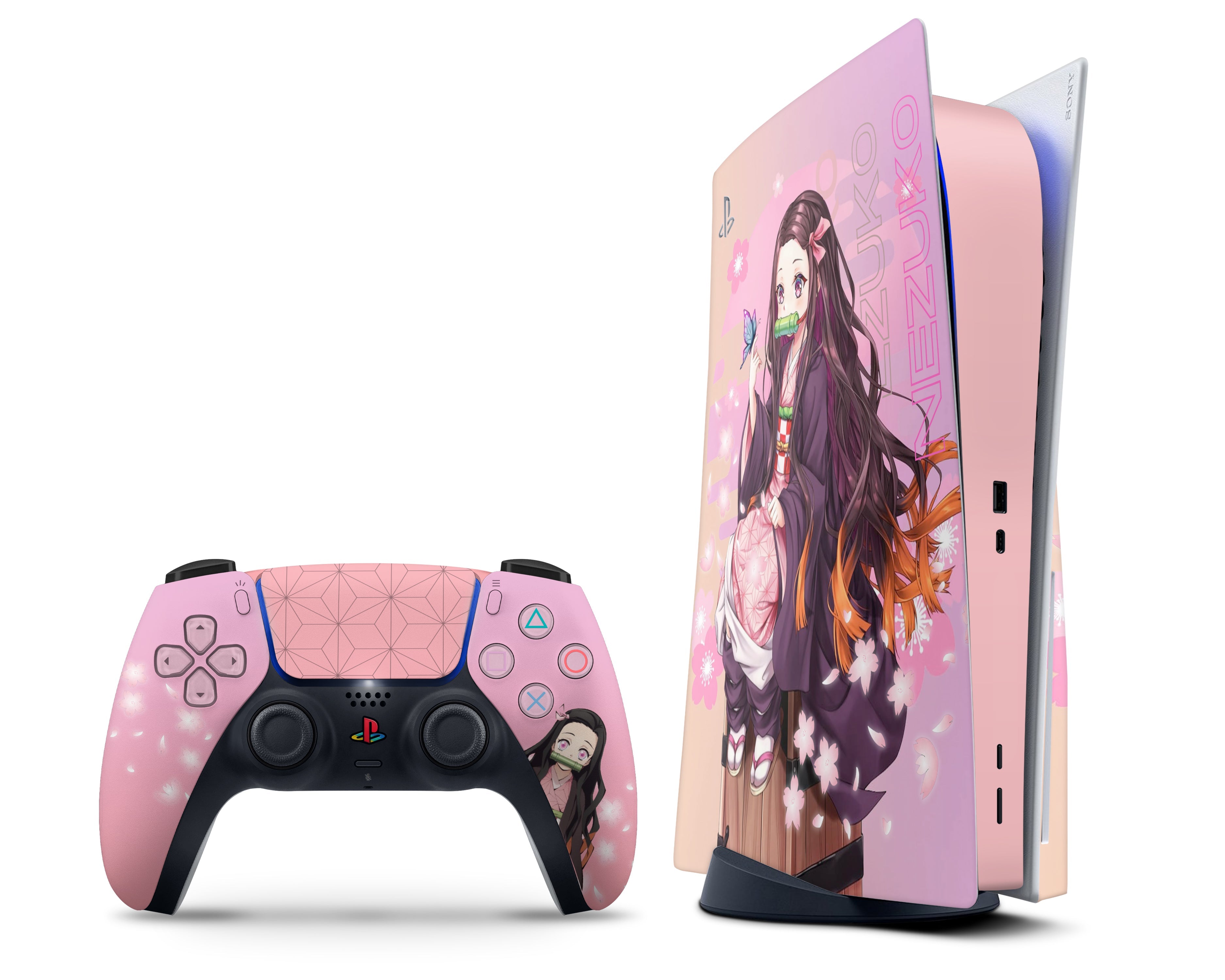 Demon Slayer Nezuko Hype PS4 PS4 Skin – Anime Town Creations