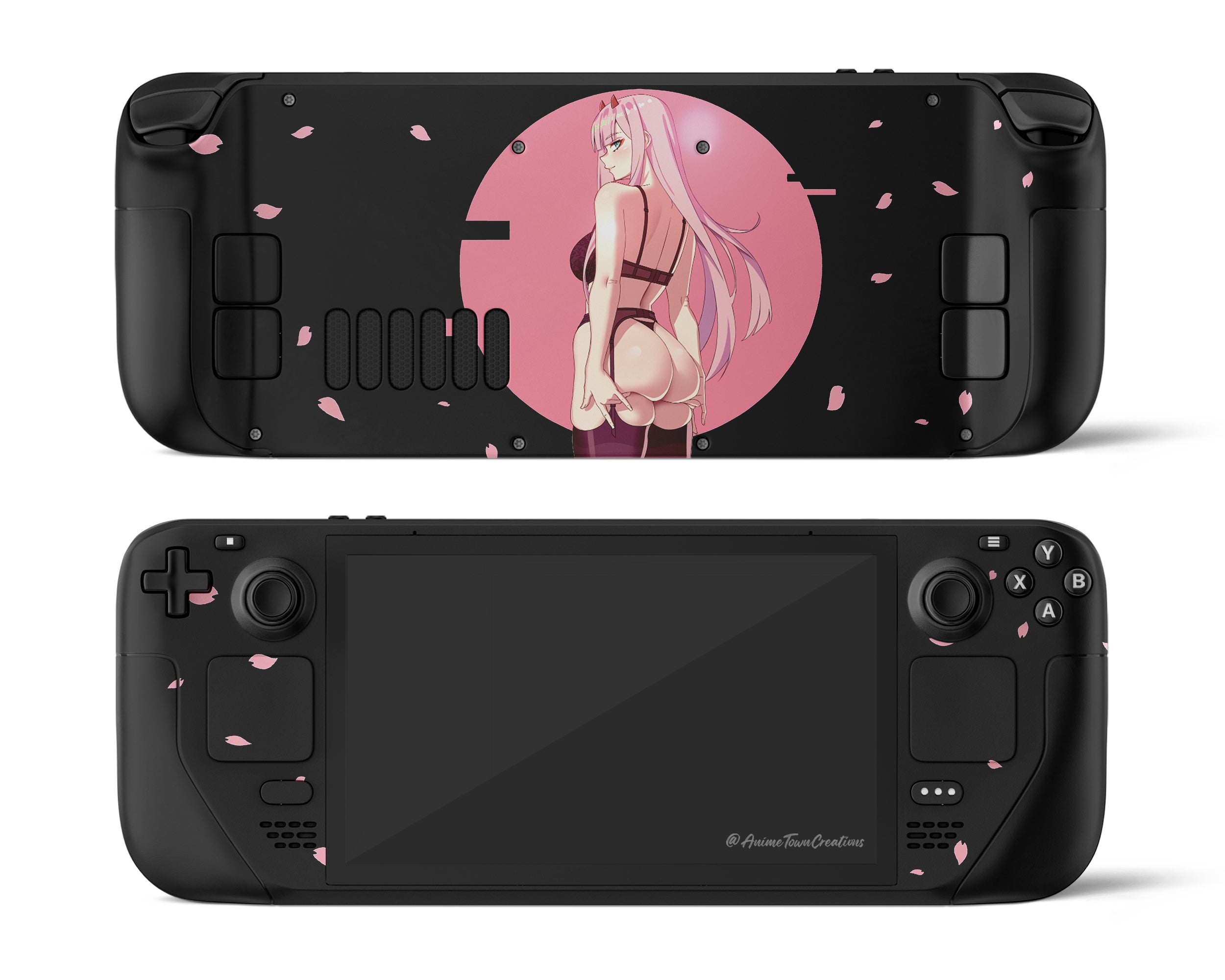 Zero Two Hot Pink Steam Deck Steam Deck Skin – Anime Town Creations