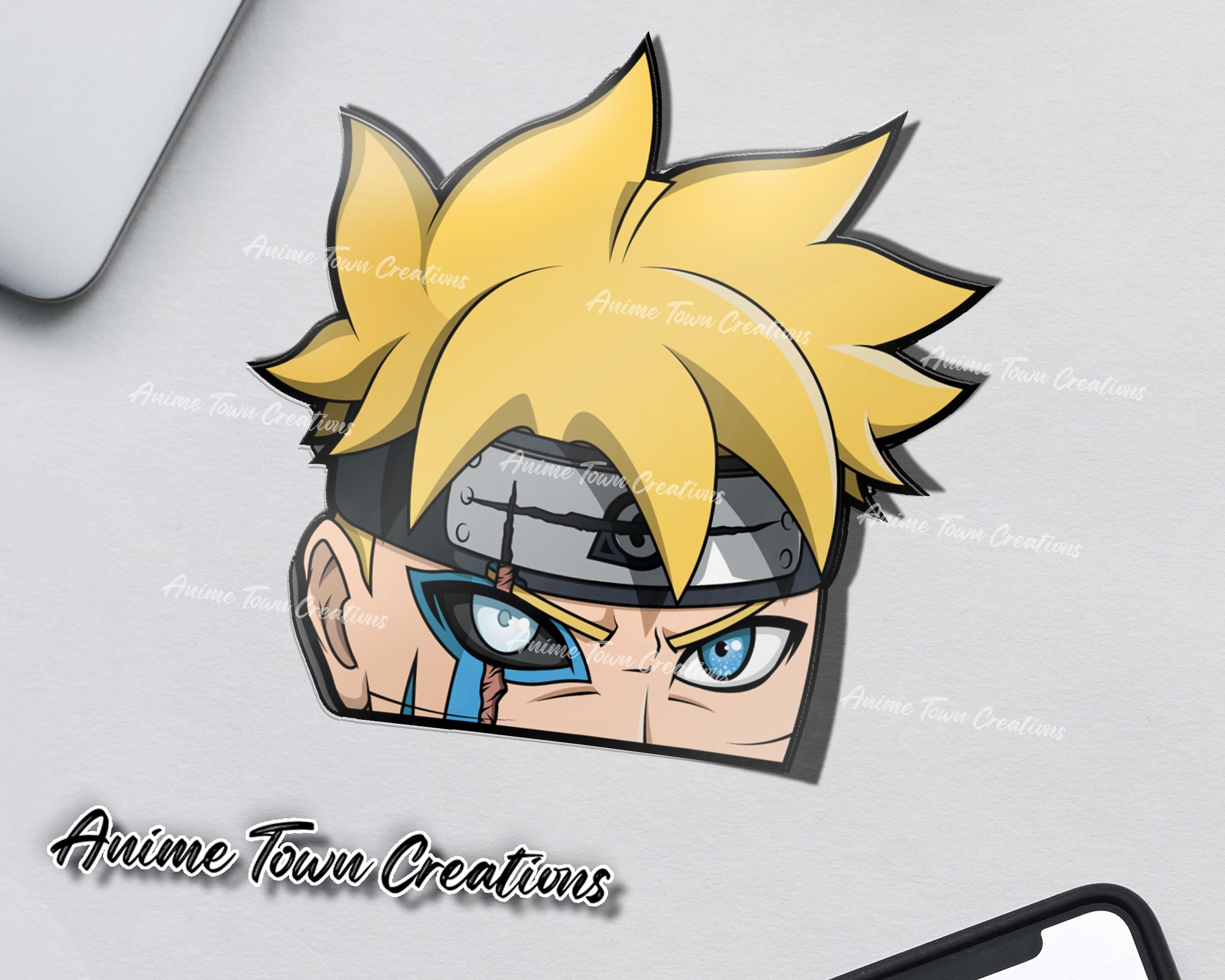 Naruto Peeker Sticker Sticker – Anime Town Creations