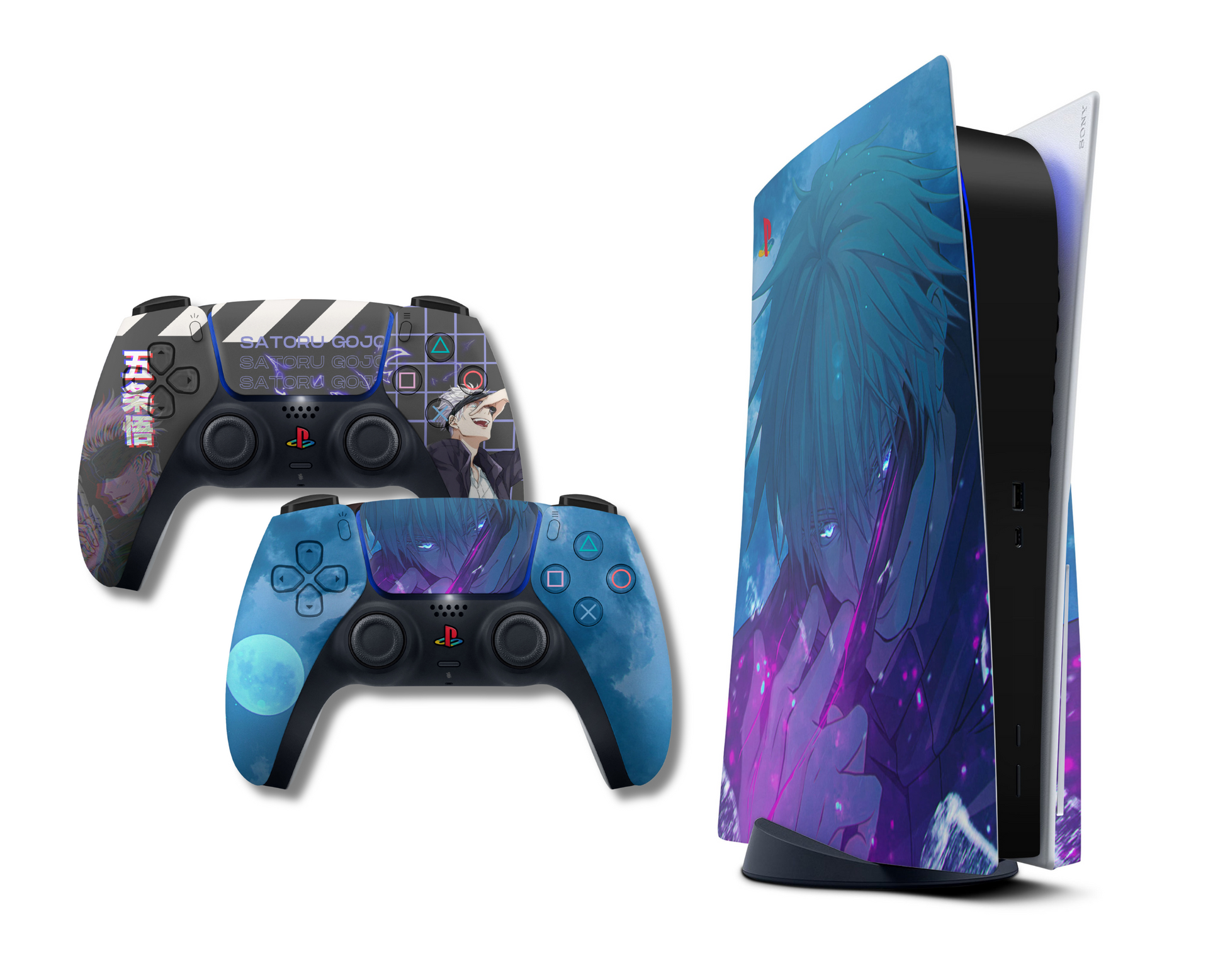 Jujutsu Kaisen Gojo Satoru PS5 Controller Bundle PS5 Controller Bundle Skin  – Anime Town Creations