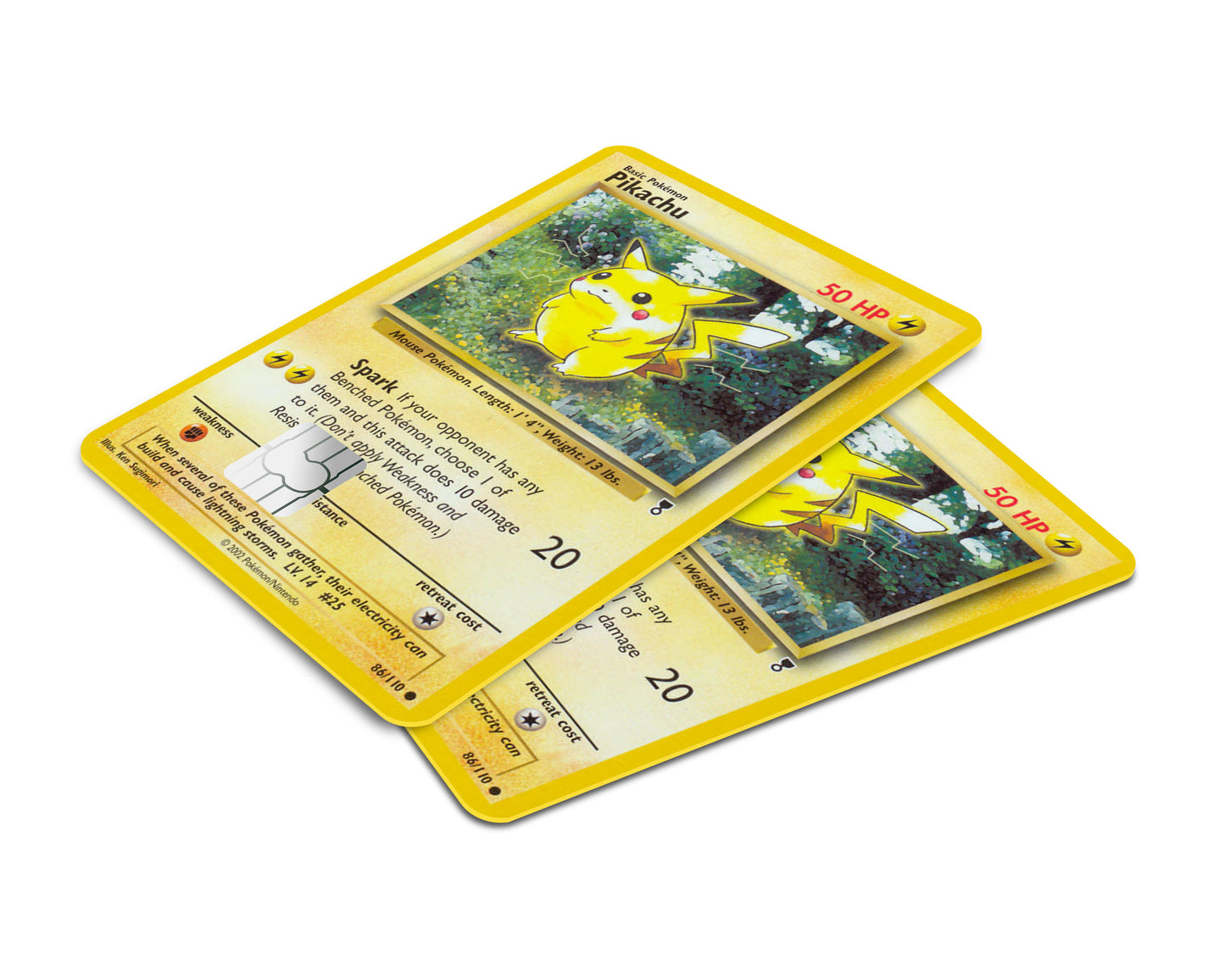 Pikachu Pokemon Card Credit Card Skin