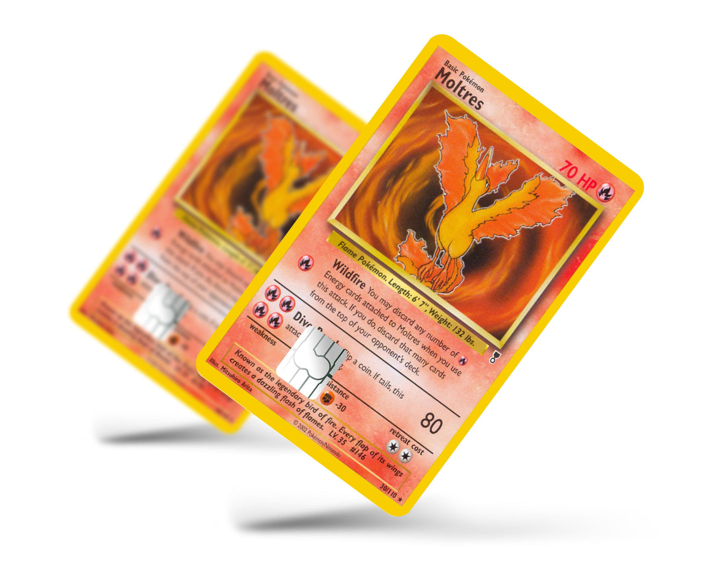 Anime Town Creations Credit Card Moltres Pokemon Card Full Skins - Anime Pokemon Skin