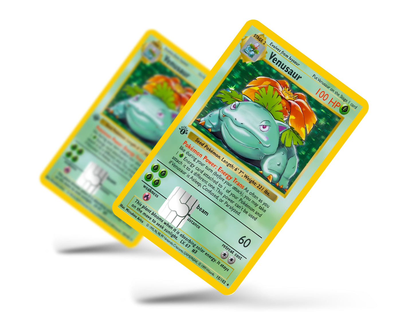 Venusaur Pokemon Card Credit Card Skin