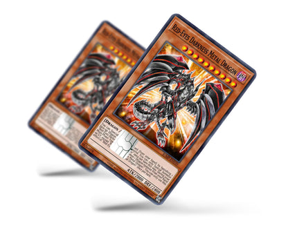 Yugioh Red Eyes Darkness Metal Dragon Credit Card Skin