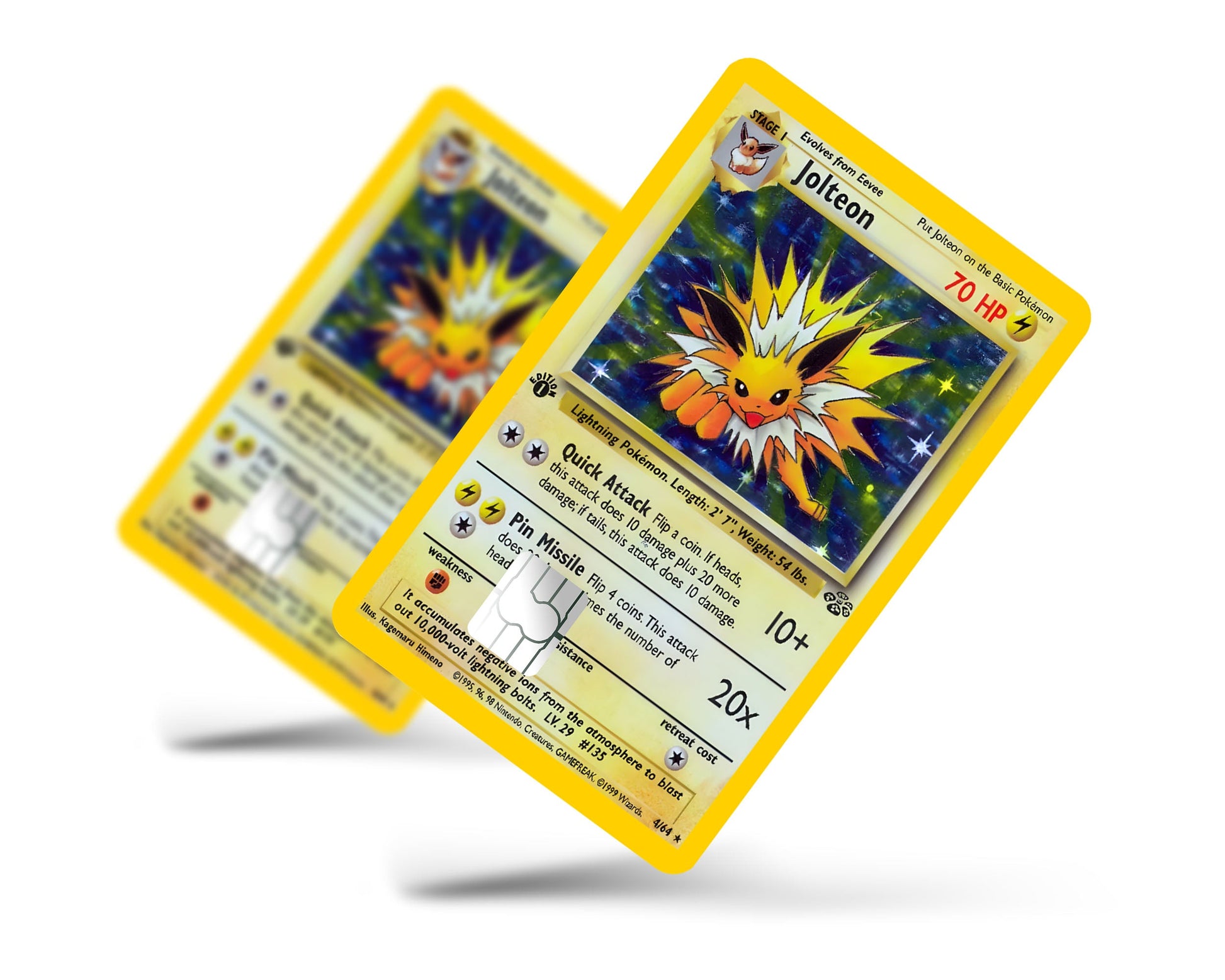 Anime Town Creations Credit Card Jolteon Pokemon Card Full Skins - Anime Pokemon Credit Card Skin