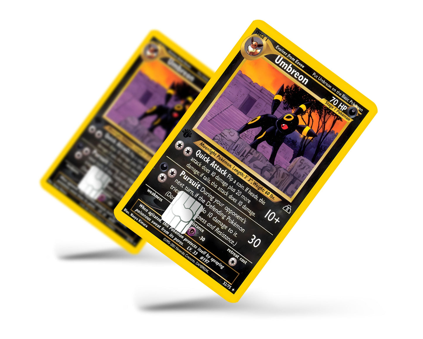 Anime Town Creations Credit Card Umbreon Pokemon Card Full Skins - Anime Pokemon Credit Card Skin