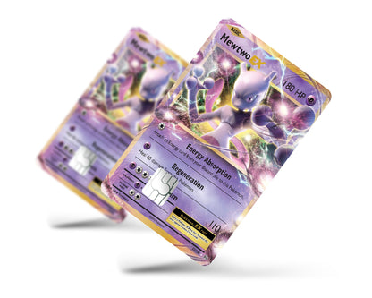 Anime Town Creations Credit Card Mewtwo EX Pokemon Card Full Skins - Anime Pokemon Credit Card Skin