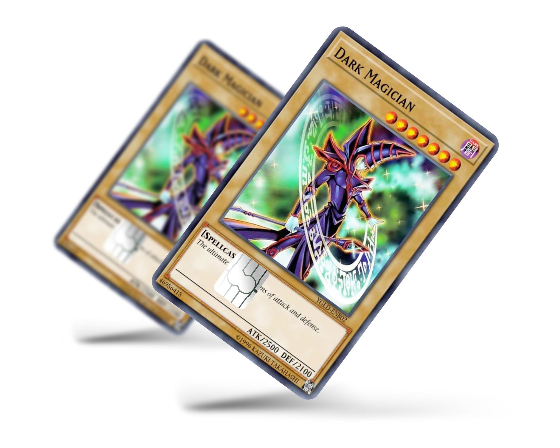 Anime Town Creations Credit Card Yugioh Dark Magician 1st Edition Card Full Skins - Anime Yu-Gi-Oh Credit Card Skin