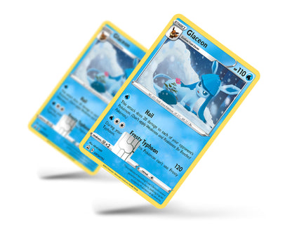 Anime Town Creations Credit Card Cute Glaceon Pokemon Card Full Skins - Anime Pokemon Credit Card Skin