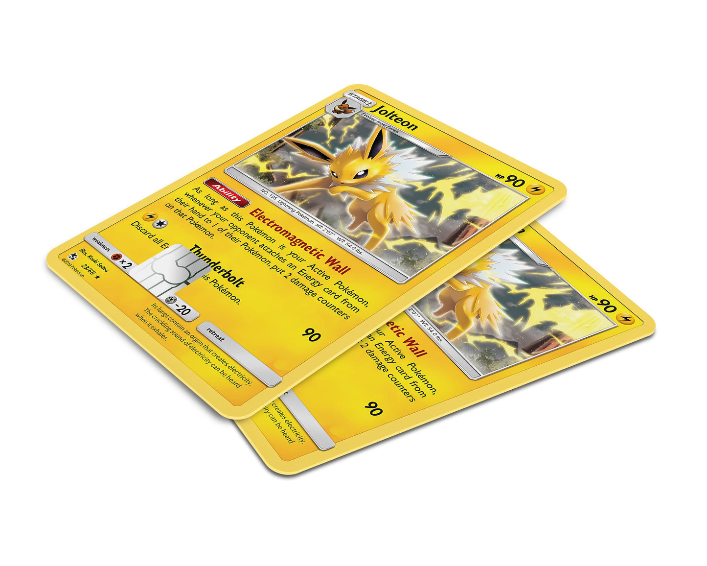 Anime Town Creations Credit Card Cute Jolteon Pokemon Card Window Skins - Anime Pokemon Credit Card Skin