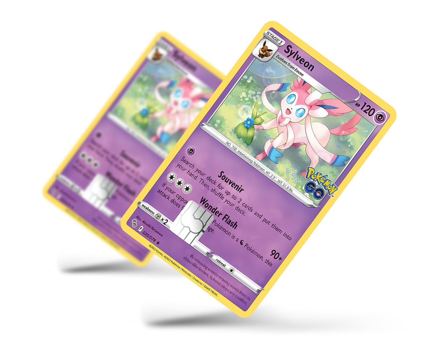 Anime Town Creations Credit Card Cute Sylveon Pokemon Card Full Skins - Anime Pokemon Credit Card Skin