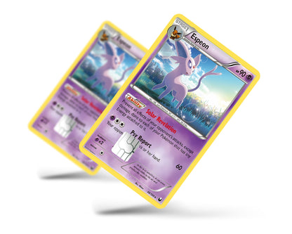 Anime Town Creations Credit Card Espeon Pokemon Card Full Skins - Anime Pokemon Credit Card Skin