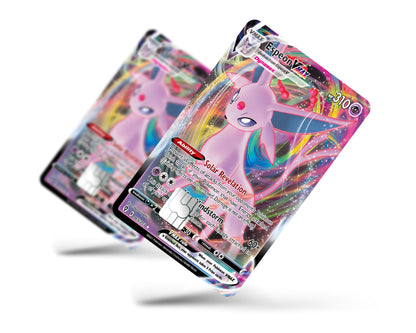 Anime Town Creations Credit Card Vmax Espeon Pokemon Card Full Skins - Anime Pokemon Credit Card Skin