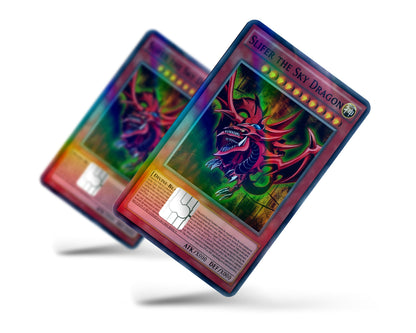 Yugioh Slifer the Sky Dragon Holographic Credit Card Skin