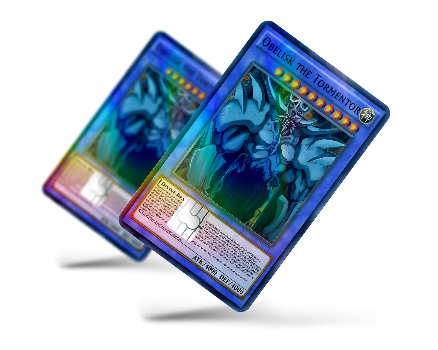 Yugioh Obelisk the Tormentor Holographic Credit Card Skin