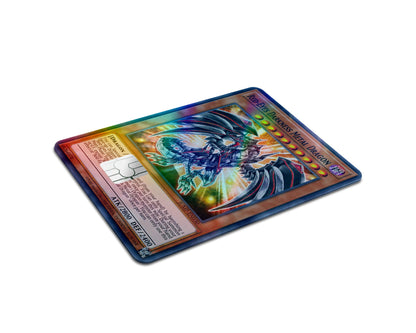 Anime Town Creations Holographic Credit Card Yugioh Red Eyes Darkness Metal Dragon Full Skins - Anime Yu-Gi-Oh Holographic Credit Card Skin