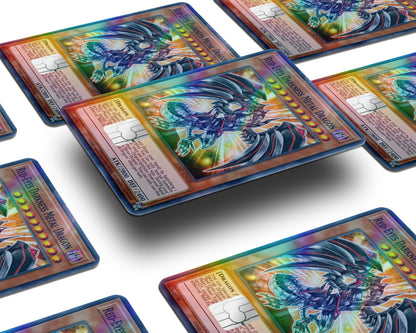 Anime Town Creations Holographic Credit Card Yugioh Red Eyes Darkness Metal Dragon Window Skins - Anime Yu-Gi-Oh Holographic Credit Card Skin