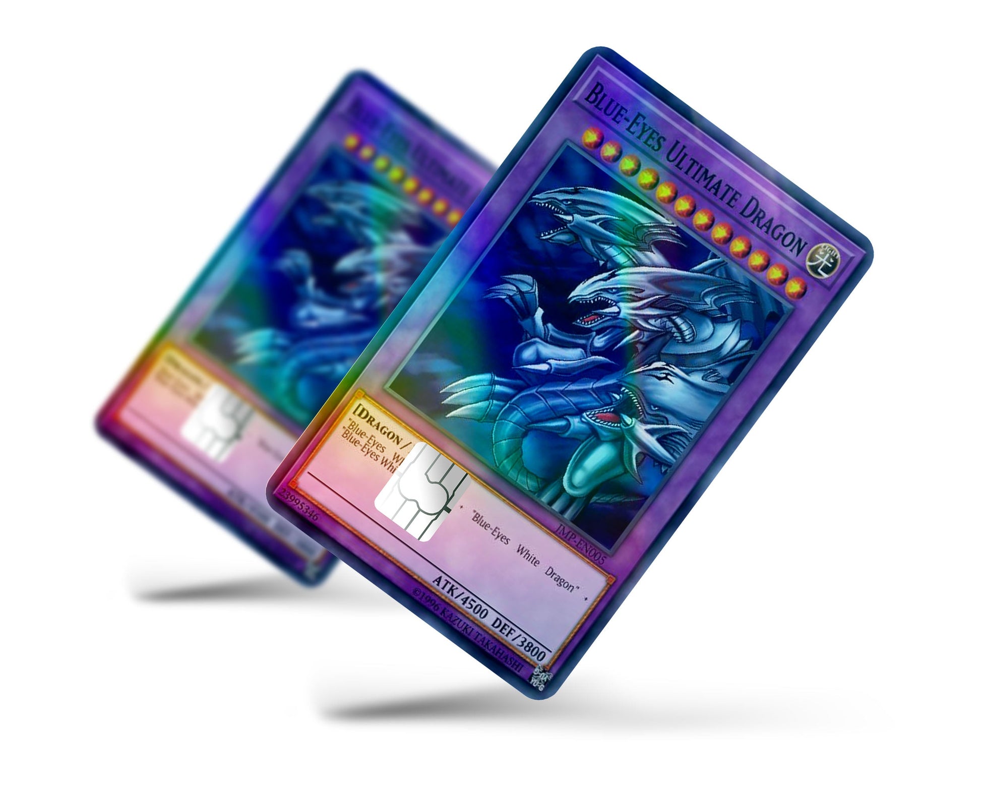 Anime Town Creations Holographic Credit Card Yugioh Blue Eyes Ultimate Dragon Full Skins - Anime Yu-Gi-Oh Holographic Credit Card Skin