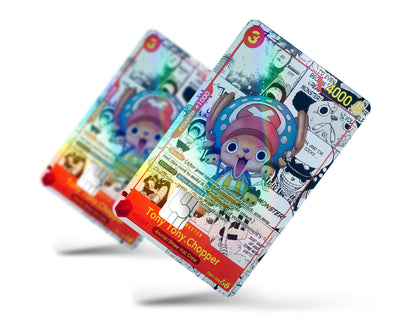 Anime Town Creations Holographic Credit Card Tony Tony Chopper Manga One Piece Card Full Skins - Anime One Piece Holographic Credit Card Skin