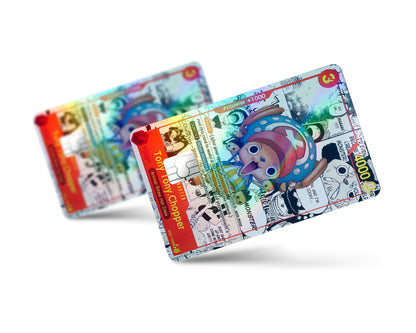 Anime Town Creations Holographic Credit Card Tony Tony Chopper Manga One Piece Card Full Skins - Anime One Piece Holographic Credit Card Skin