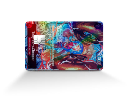 Anime Town Creations Holographic Credit Card Treasure Cup Chopper One Piece Card Full Skins - Anime One Piece Holographic Credit Card Skin