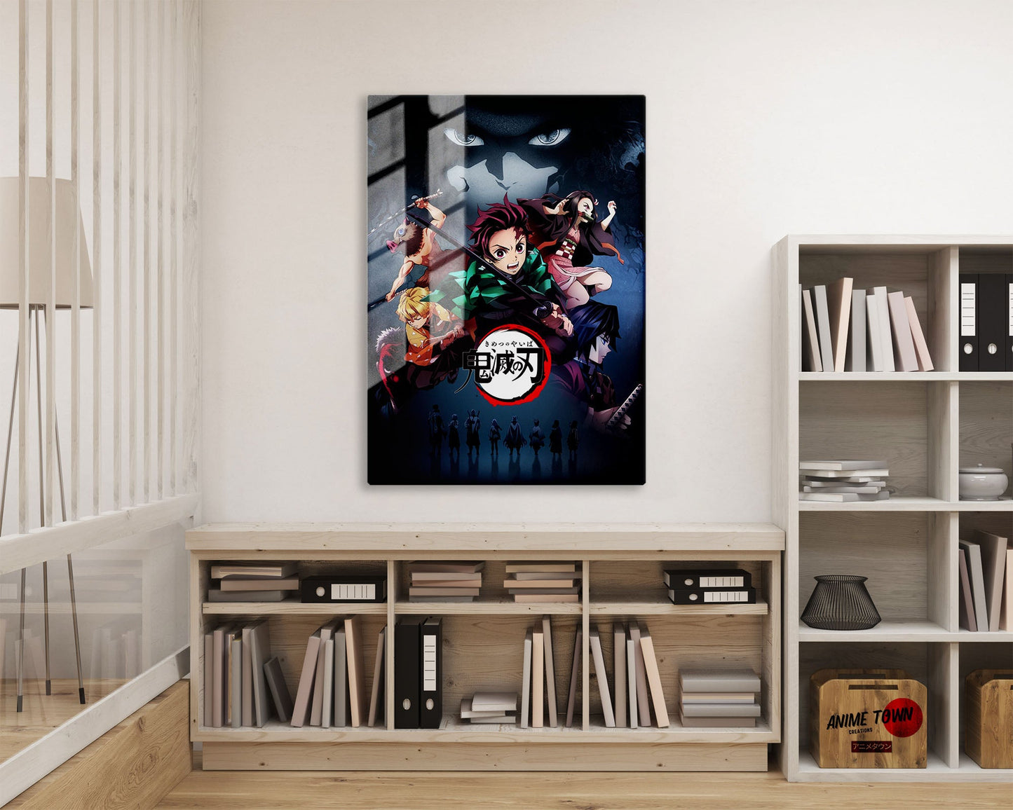 Anime Town Creations Metal Poster Demon Slayer Mugen Train Dream 16" x 24" Home Goods - Anime Demon Slayer Metal Poster