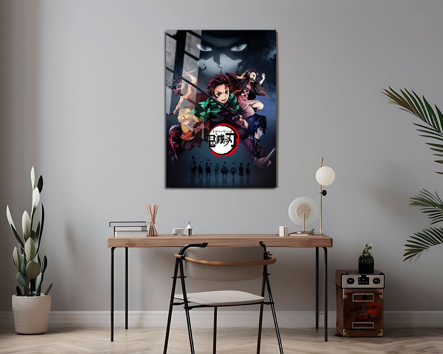 Anime Town Creations Metal Poster Demon Slayer Mugen Train Dream 24" x 36" Home Goods - Anime Demon Slayer Metal Poster