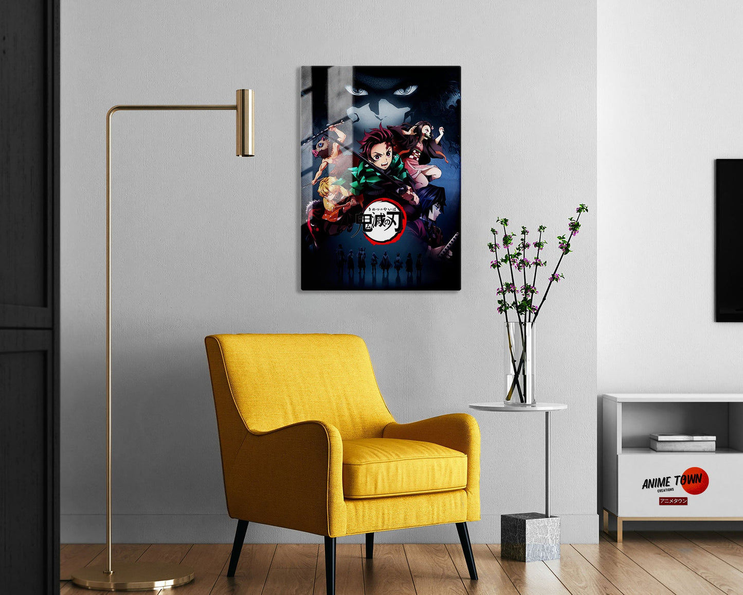 Anime Town Creations Metal Poster Demon Slayer Mugen Train Dream 5" x 7" Home Goods - Anime Demon Slayer Metal Poster