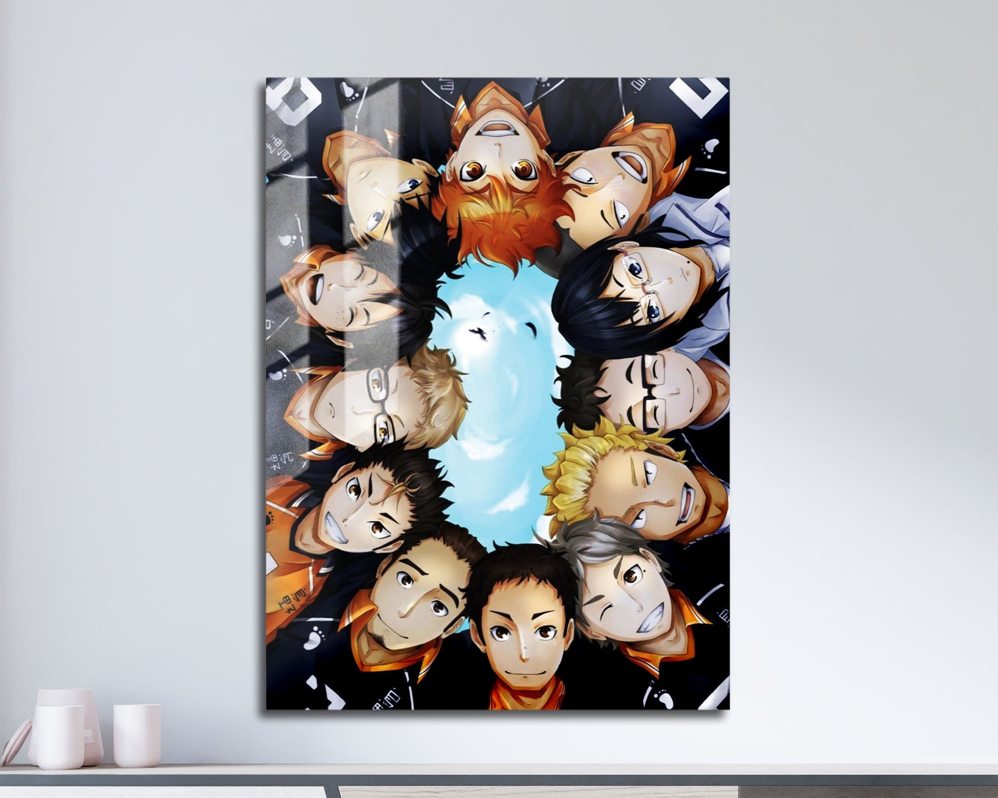 Anime Town Creations Metal Poster Haikyuu Club Squad 11" x 17" Home Goods - Anime Haikyuu Metal Poster