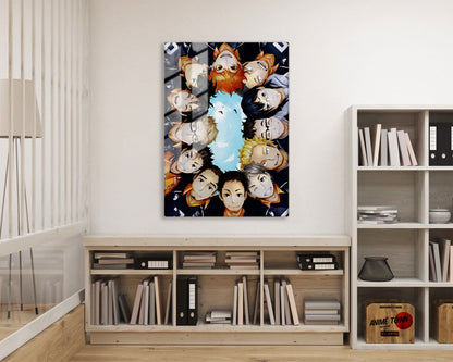 Anime Town Creations Metal Poster Haikyuu Club Squad 16" x 24" Home Goods - Anime Haikyuu Metal Poster