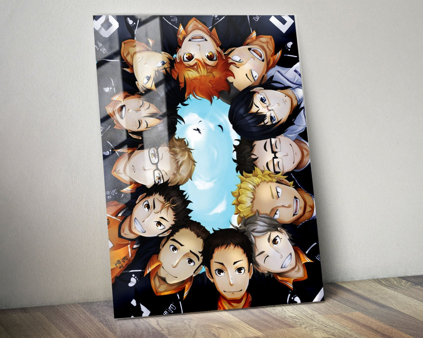 Anime Town Creations Metal Poster Haikyuu Club Squad 5" x 7" Home Goods - Anime Haikyuu Metal Poster