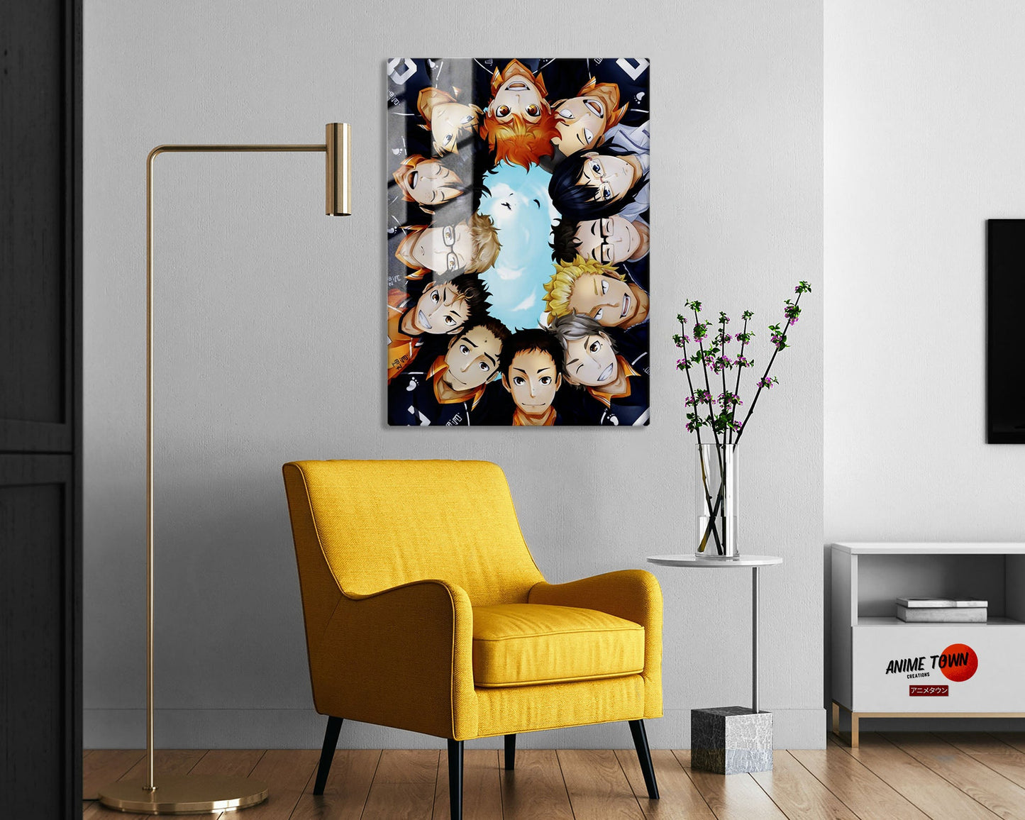 Anime Town Creations Metal Poster Haikyuu Club Squad 5" x 7" Home Goods - Anime Haikyuu Metal Poster