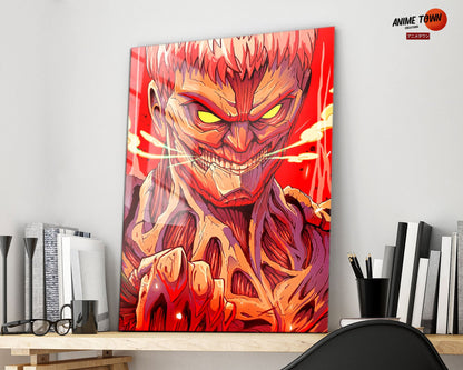 Anime Town Creations Metal Poster Attack on Titan Armored Titan 16" x 24" Home Goods - Anime Attack on Titan Metal Poster