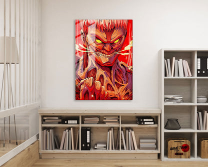 Anime Town Creations Metal Poster Attack on Titan Armored Titan 16" x 24" Home Goods - Anime Attack on Titan Metal Poster