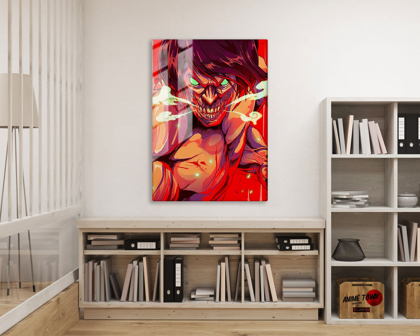 Anime Town Creations Metal Poster Attack on Titan Attack Titan 16" x 24" Home Goods - Anime Attack on Titan Metal Poster