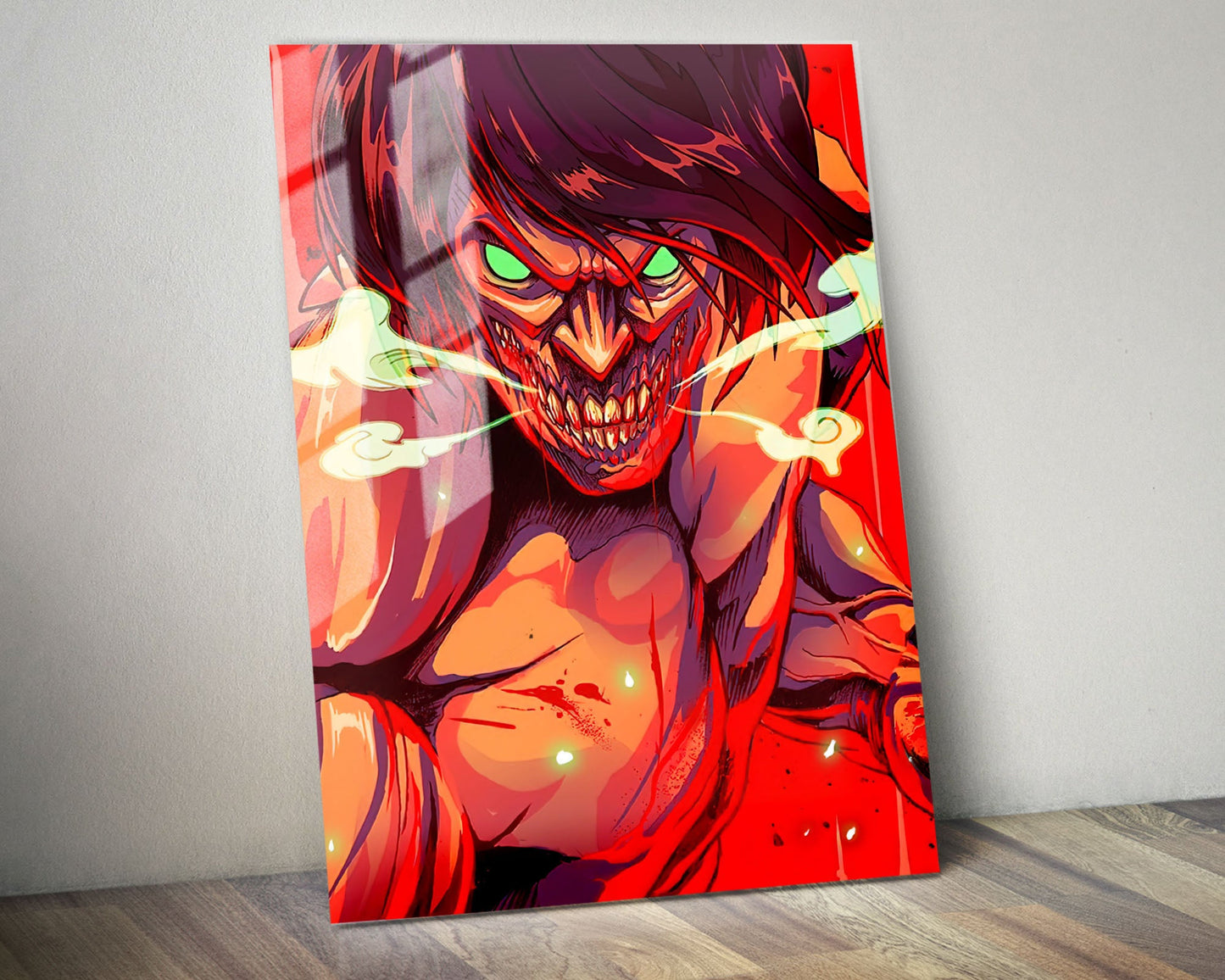 Anime Town Creations Metal Poster Attack on Titan Attack Titan 5" x 7" Home Goods - Anime Attack on Titan Metal Poster