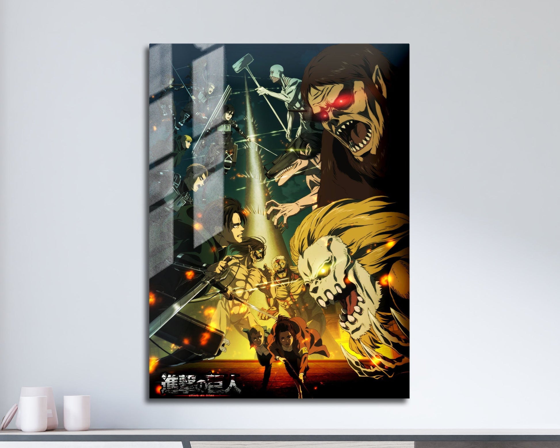 Anime Town Creations Metal Poster Attack on Titan Season 4 11" x 17" Home Goods - Anime Attack on Titan Metal Poster