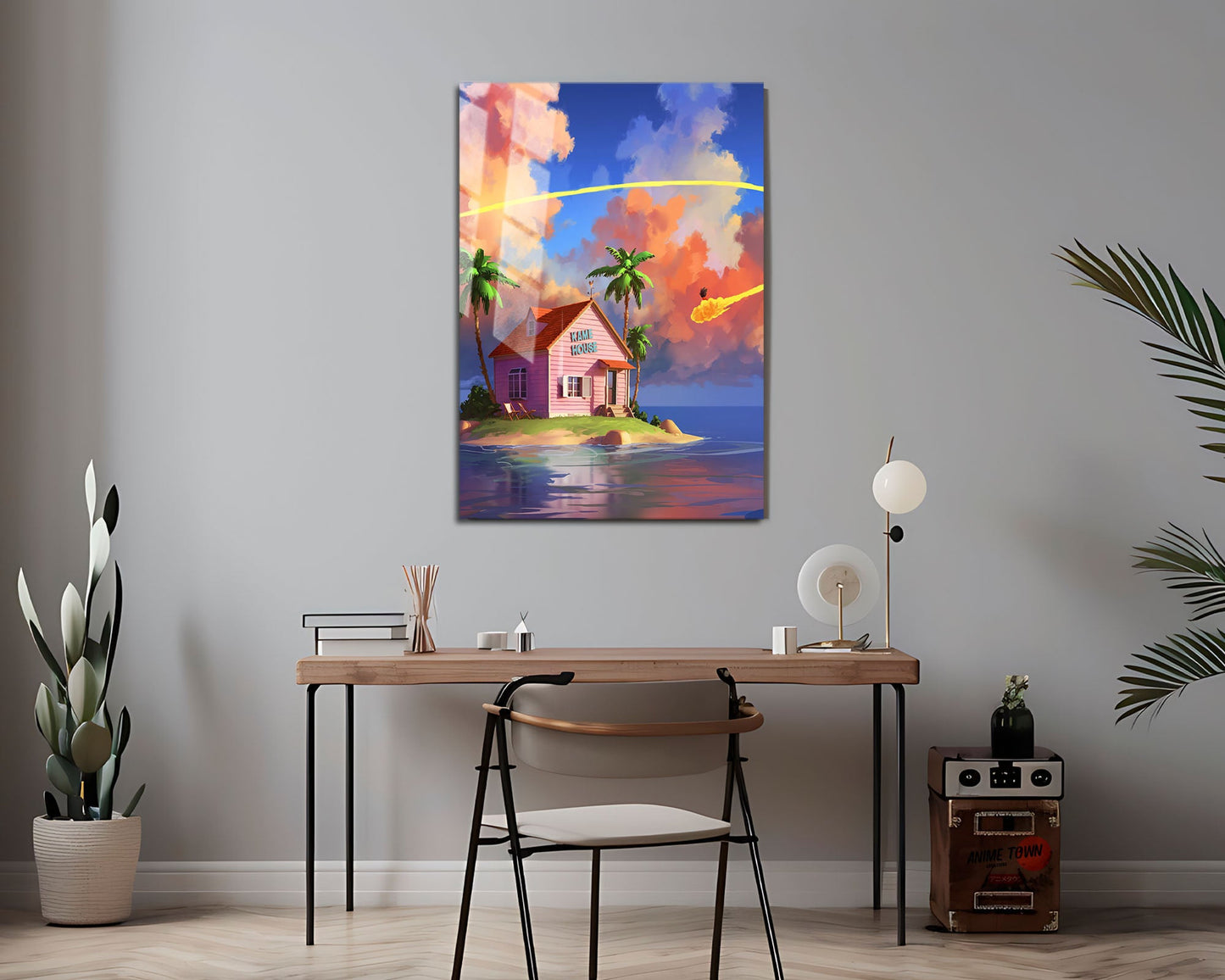 Anime Town Creations Metal Poster Dragon Ball Kame House 24" x 36" Home Goods - Anime Dragon Ball Metal Poster