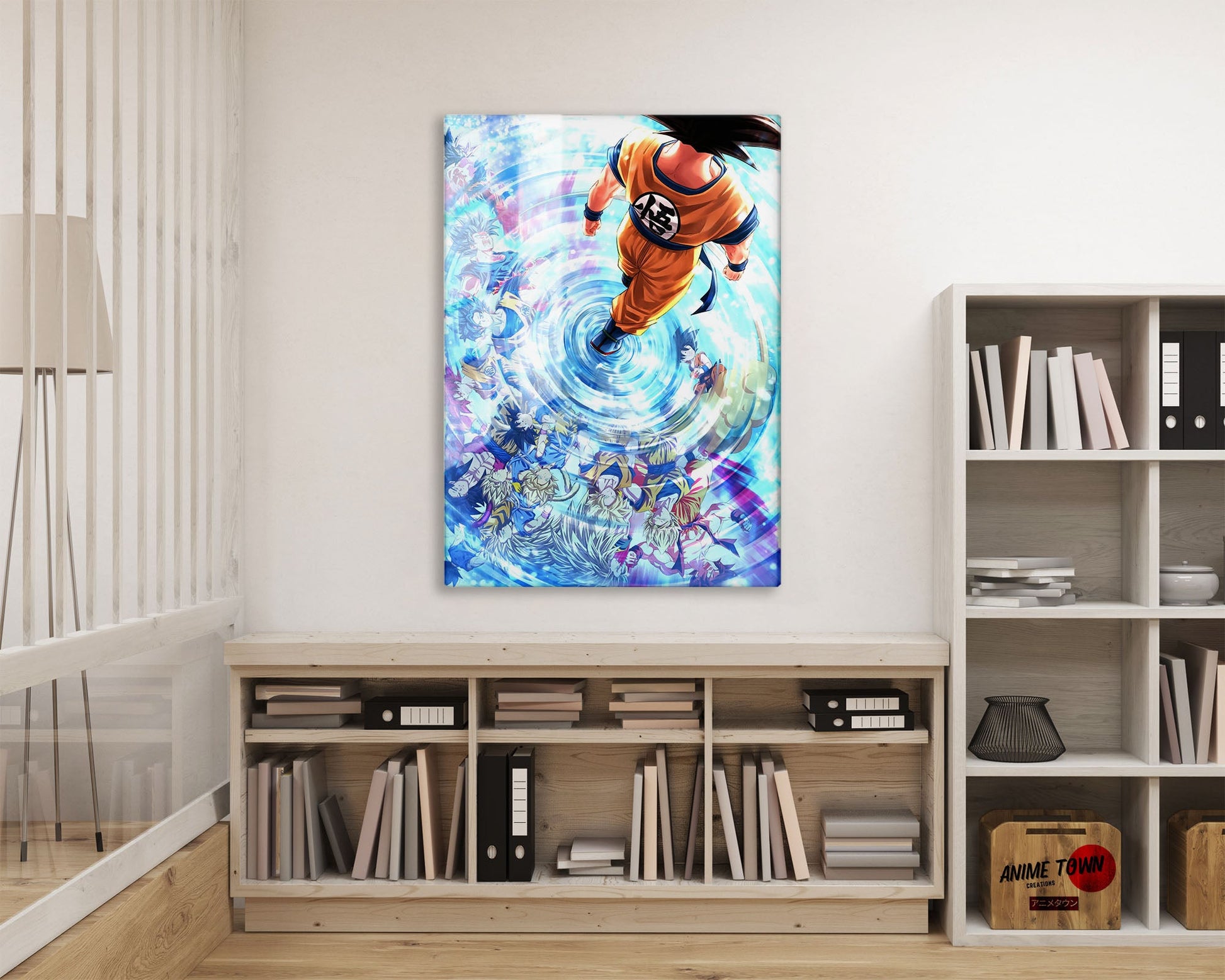 Anime Town Creations Metal Poster Dragon Ball Reflections 16" x 24" Home Goods - Anime Dragon Ball Metal Poster