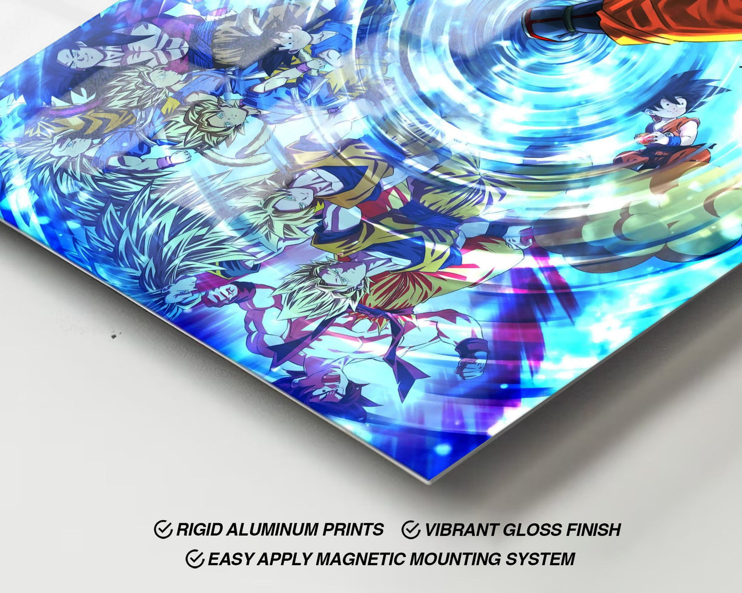 Anime Town Creations Metal Poster Dragon Ball Reflections 24" x 36" Home Goods - Anime Dragon Ball Metal Poster