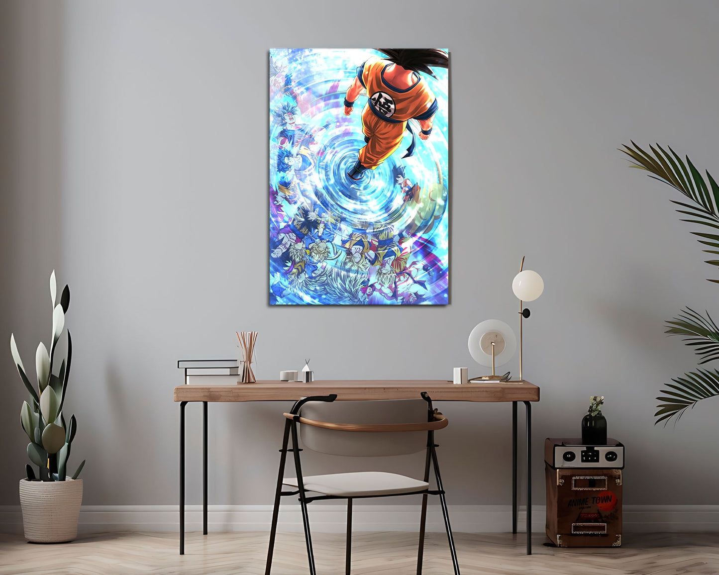 Anime Town Creations Metal Poster Dragon Ball Reflections 24" x 36" Home Goods - Anime Dragon Ball Metal Poster