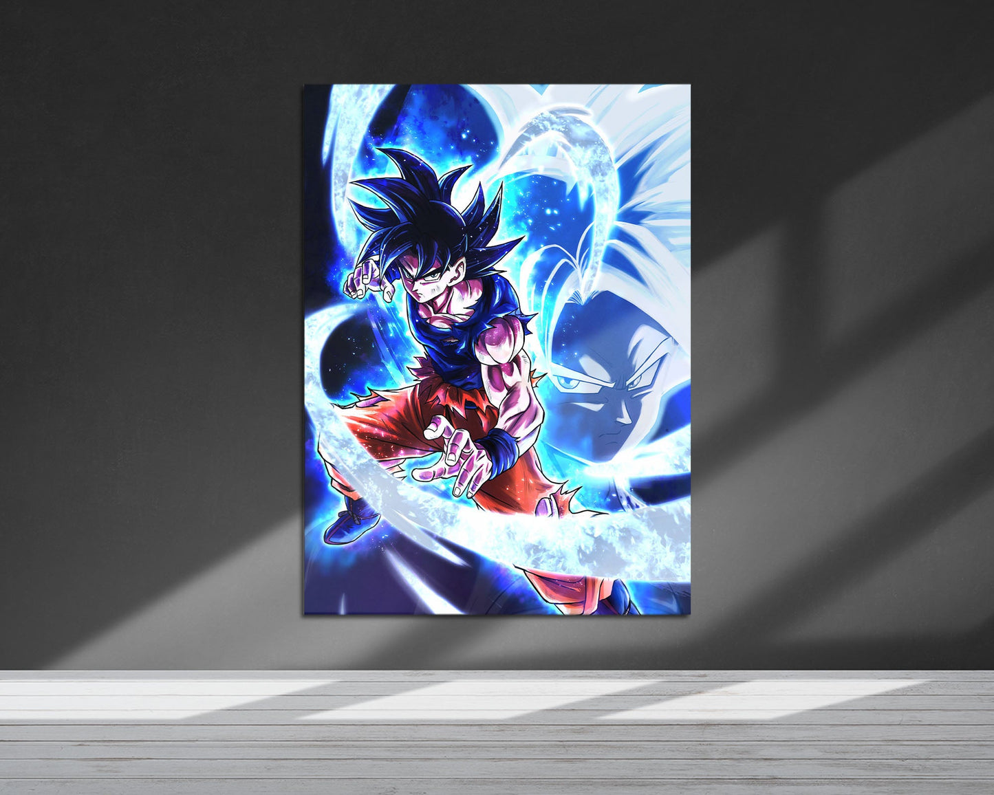 Anime Town Creations Metal Poster Dragon Ball Super Saiyan Ultra Instinct 5" x 7" Home Goods - Anime Dragon Ball Metal Poster